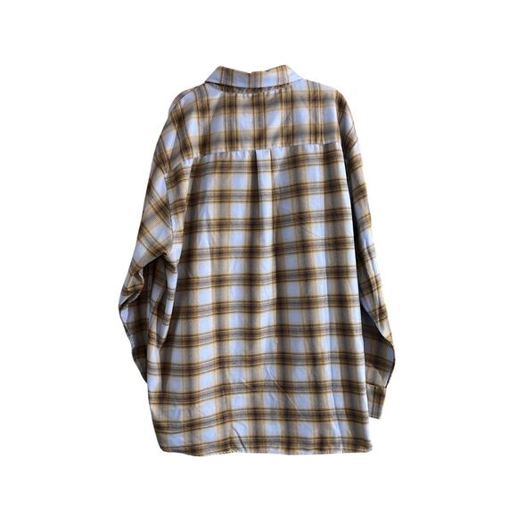 Dixxon Big Men's 22 Jumps Twin Falls Flannel Blue Brown Khaki Plaid Size 4X New - Picture 4 of 9